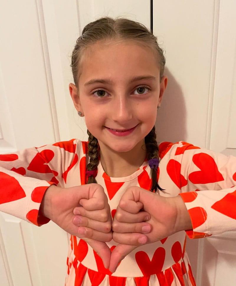 Adeline Dinin has more than 4,000 followers on Instagram and enjoys creating content that promotes CPR and AED awareness. (Photo courtesy of the Dinin family)